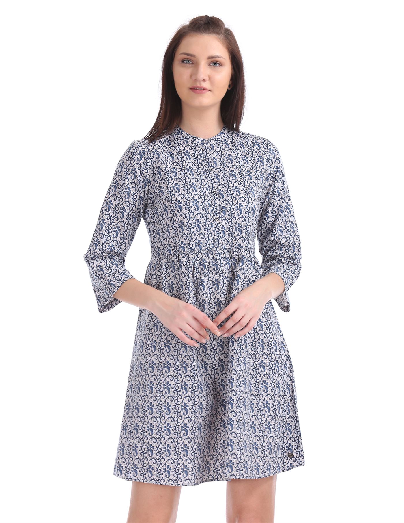 U.S. Polo Assn. Women Casual Wear Printed Dress